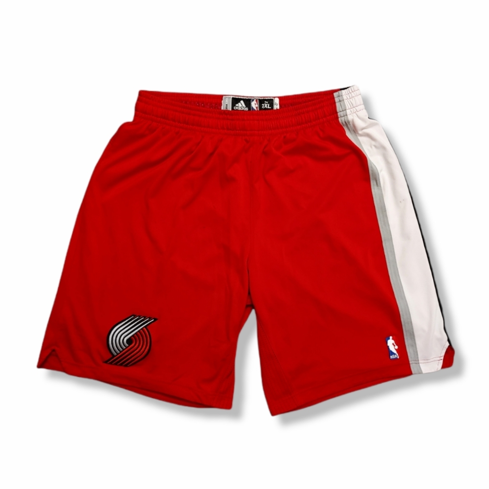 Adidas Mens Portland Trail Blazers Authentic On-Court Clima Cool Team Shorts 2XL